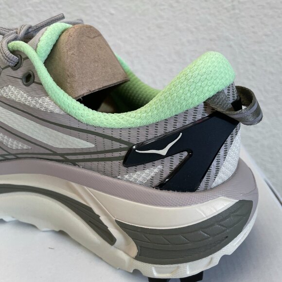 NEW IN BOX Hoka Mafate Speed 2 Running Shoes Sneakers Putty Eucalyptus Women 8.5 - Picture 5 of 12